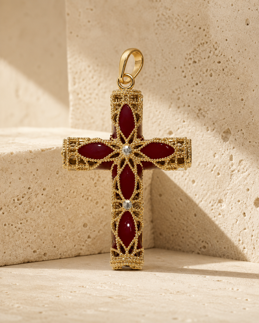 Croce Squadrata Oro Rosso — vista principale