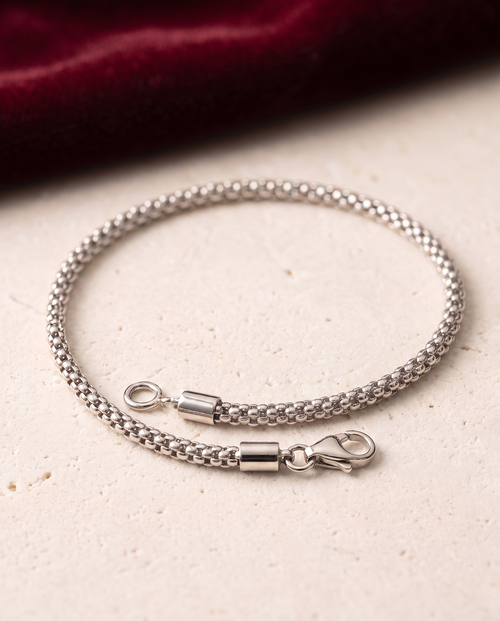 Bracciale Luce Gold 18kt in oro bianco, dettaglio macro