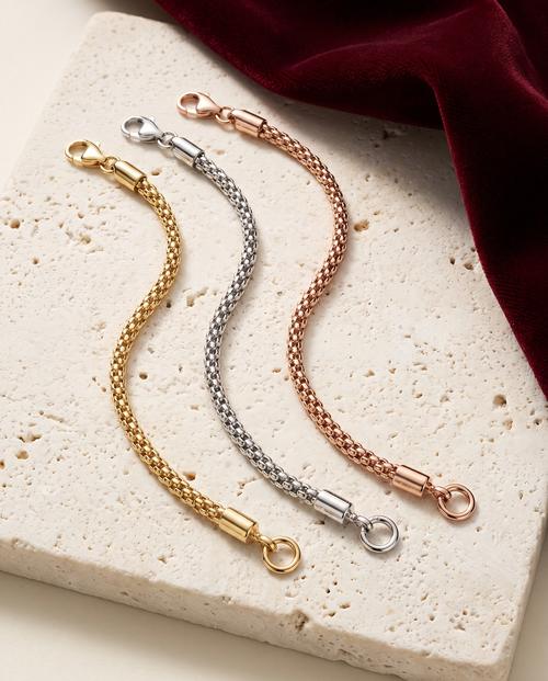 Bracciale Luce Gold 18kt in oro giallo, bianco e rosa