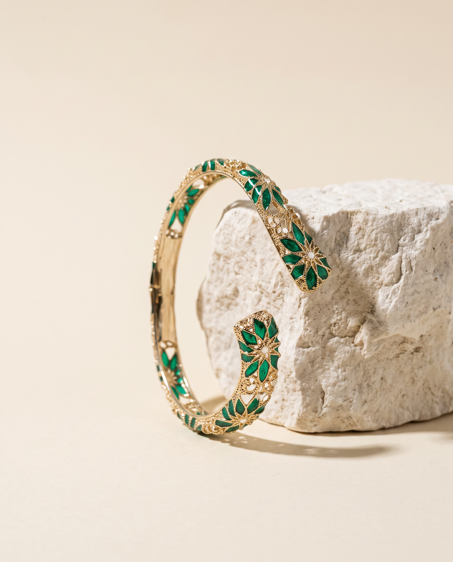 Bracciale Cattedrale Rosoni — Verde