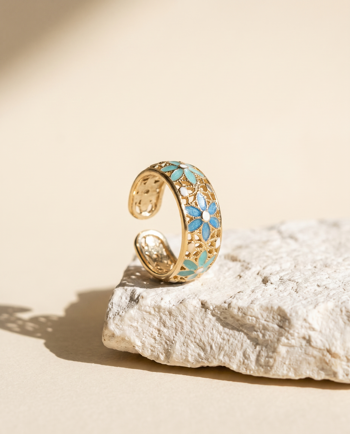 Anello Primavera — Verde acqua