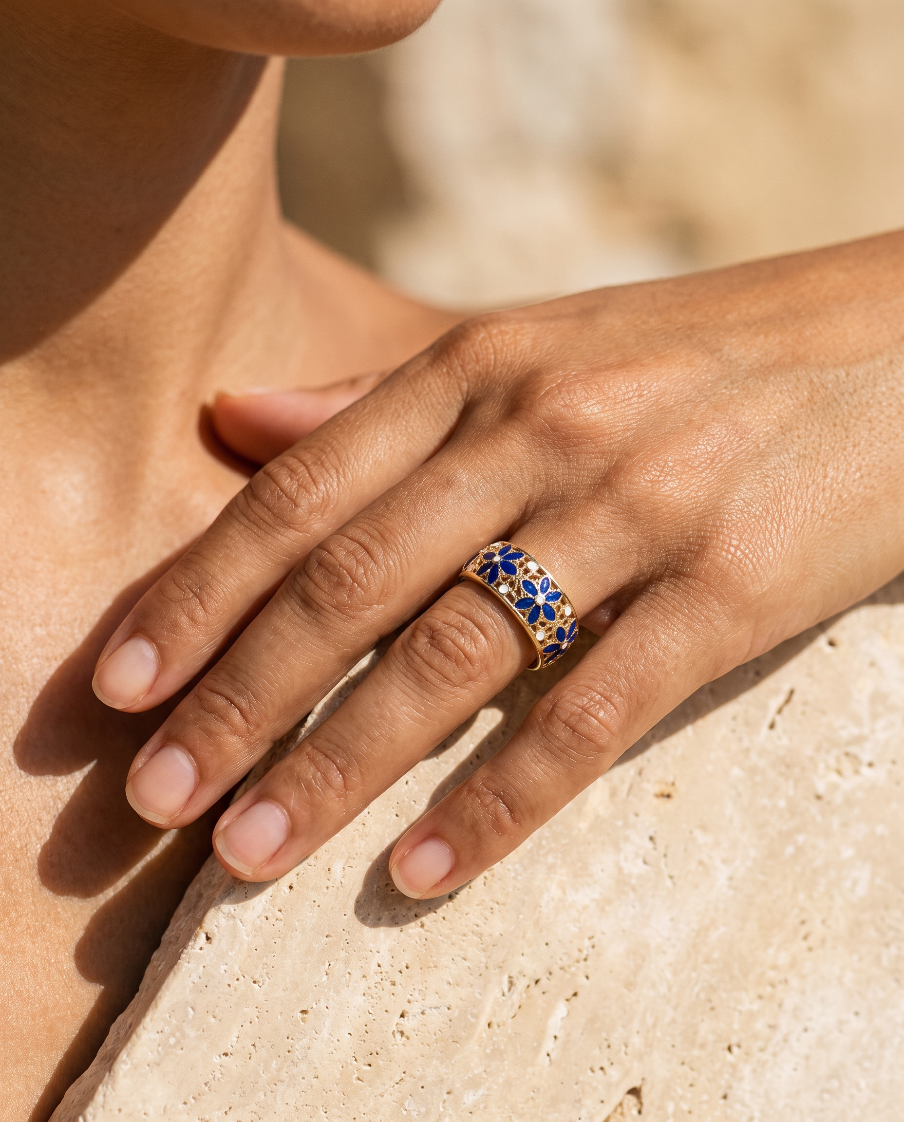 Anello Primavera — indossato blu
